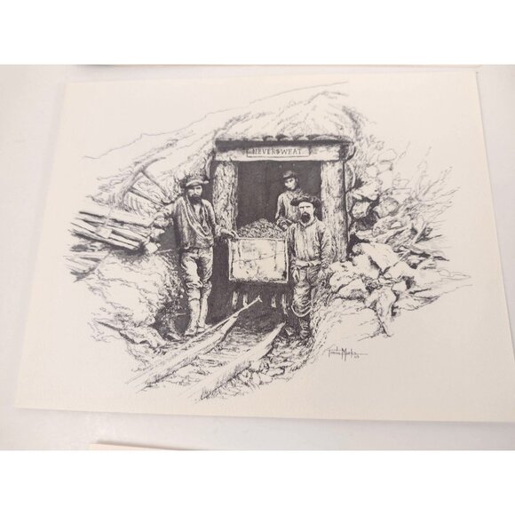 8 Hasty Note Cards Canadian Historical Drawings Art Prints Tonia Marks 1960s - Picture 3 of 13